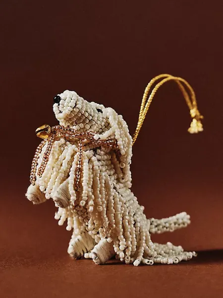 Beaded Dog Ornament